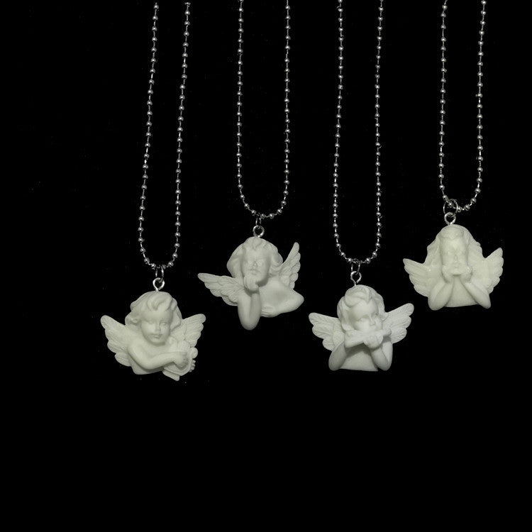 Baroque Cupid Angel Necklace for Couples and Friends
