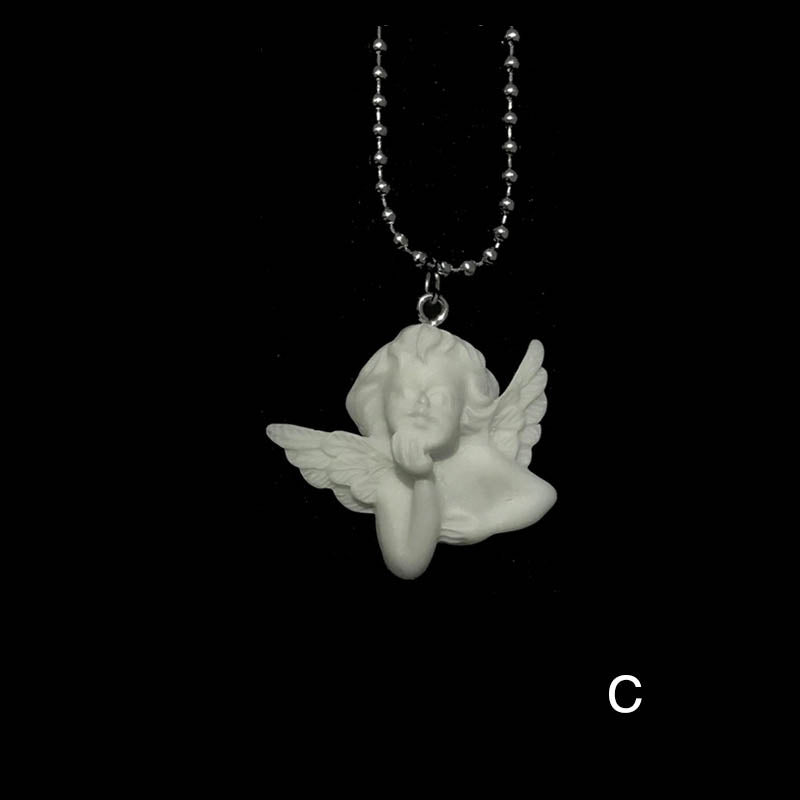 Baroque Cupid Angel Necklace for Couples and Friends
