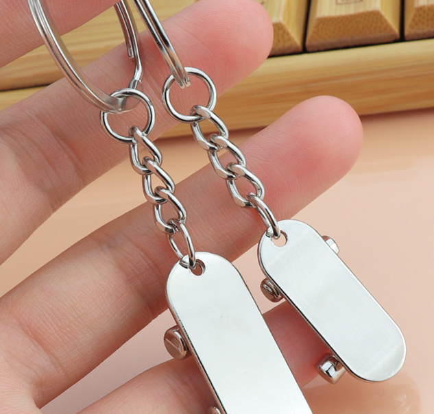 Metal Love Keychain Couple Pendant Souvenir Gift