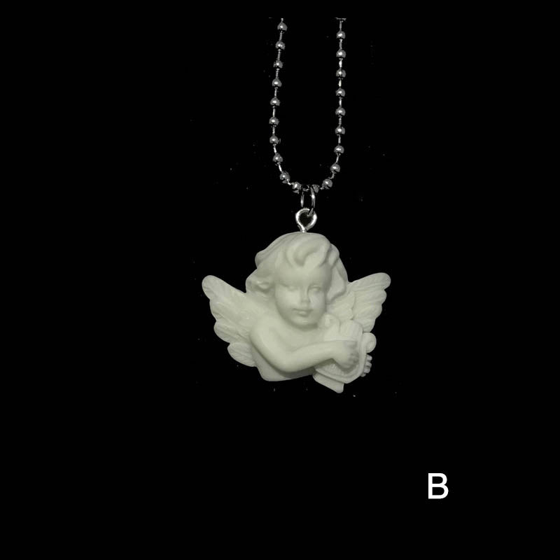 Baroque Cupid Angel Necklace for Couples and Friends