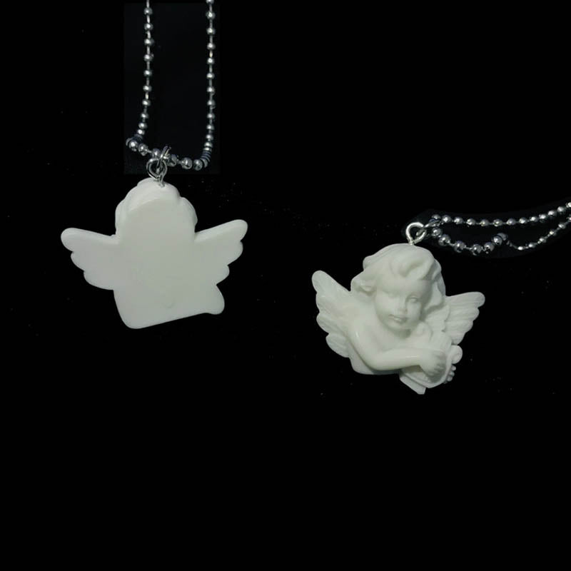 Baroque Cupid Angel Necklace for Couples and Friends