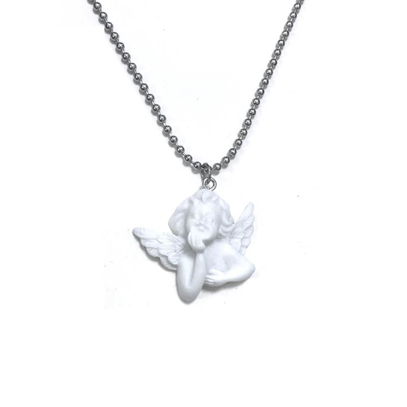 Baroque Cupid Angel Necklace for Couples and Friends